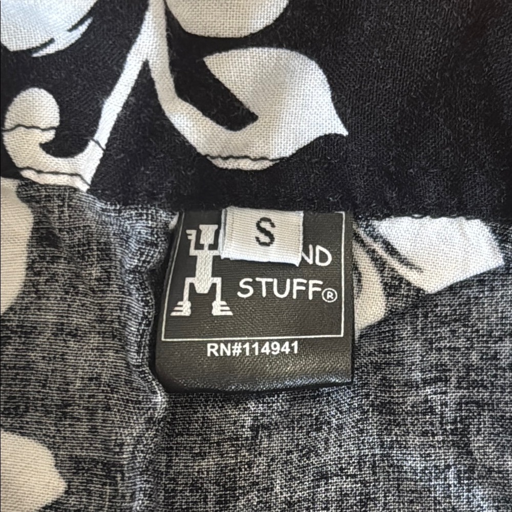 Hound Stuff Black and White Floral Shirt - Picture 2 of 5